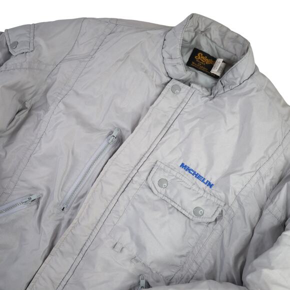 Vintage Swingster Michelin Tires Quilted Jacket - Picture 2 of 8